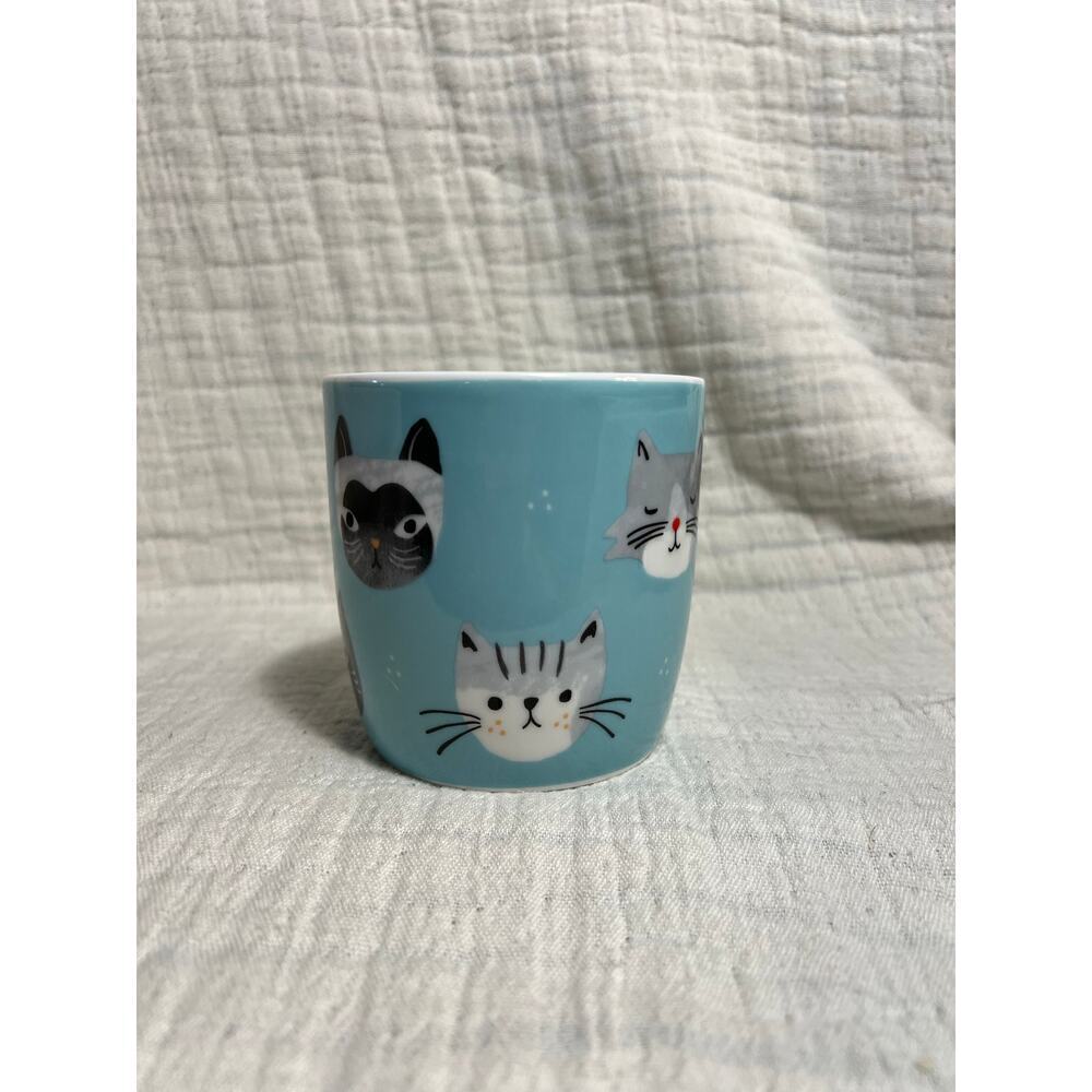 Blue cat mug - Picture 3 of 7